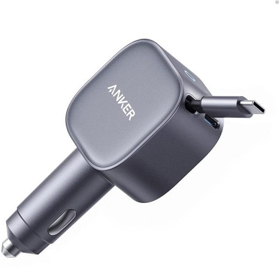 شارژر فندکی انکر مدل A2738 توان ۷۵ وات با دو پورت USB