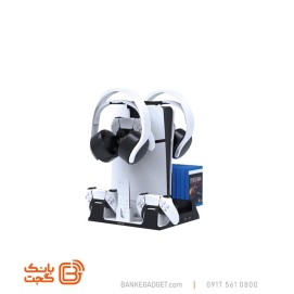 پایه خنک کننده PS5 گرین لاین مدل GREEN LION PS5 COOLING STAND CHARGING STATION GL-PC01