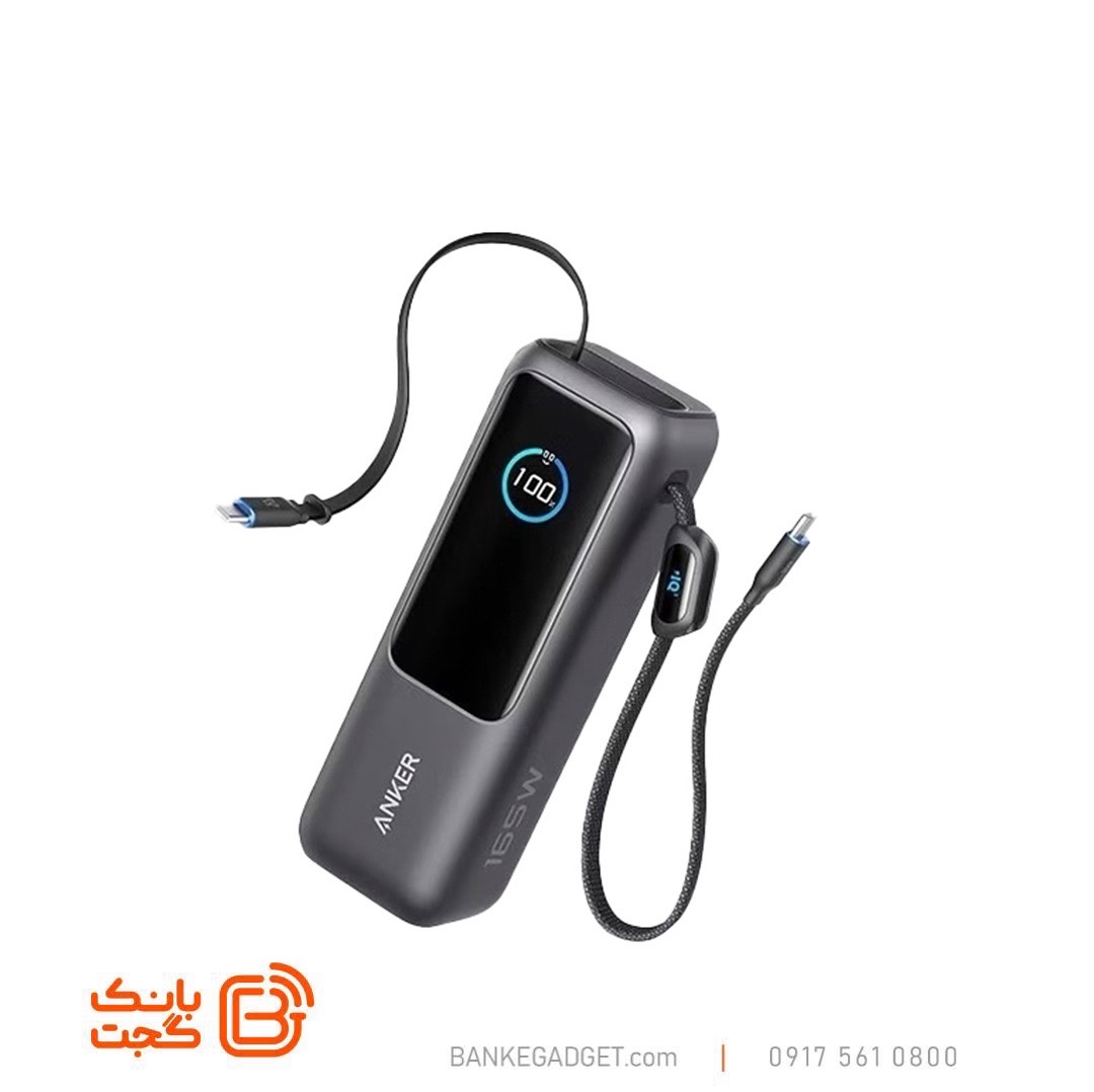 پاوربانک انکر مدل A1695 ظرفیت 25000 میلی آمپر ساعت توان 165 وات