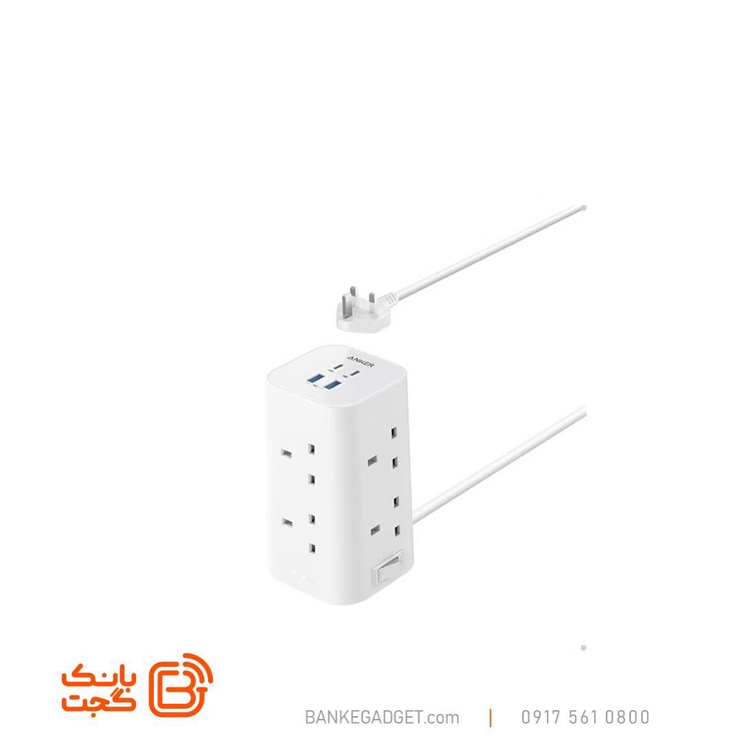 چندراهی برق انکر Anker Tower Extension Lead with USB Slots 12-in-1 مدل A9185